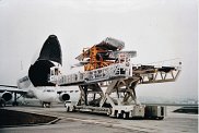 Beluga being loaded